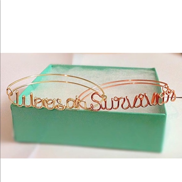 Handmade Custom Wire “Woosah” Bracelet - Picture 4 of 4